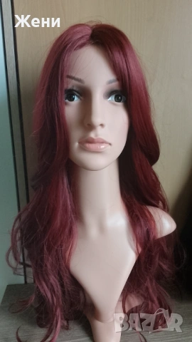 Дълга лейс фронт перука наситено борд, снимка 12 - Аксесоари за коса - 54178204