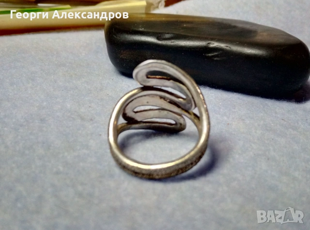 Шармантен СРЕБЪРЕН ПРЪСТЕН Арт Дизайн СРЕБРО 925, снимка 4 - Пръстени - 53979151