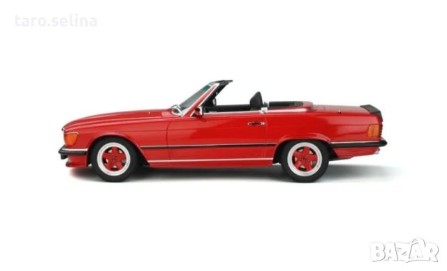 Mercedes-Benz R107 500 SL AMG Signal Red 1986 Model By Otto Mobile 1:18