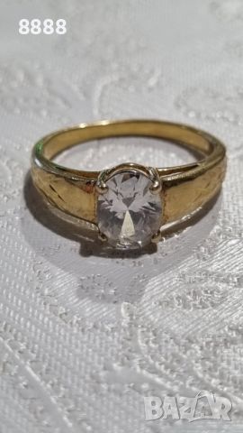 Vintage сребърен пръстен с позлата 3,62 грама , снимка 2 - Пръстени - 45306470