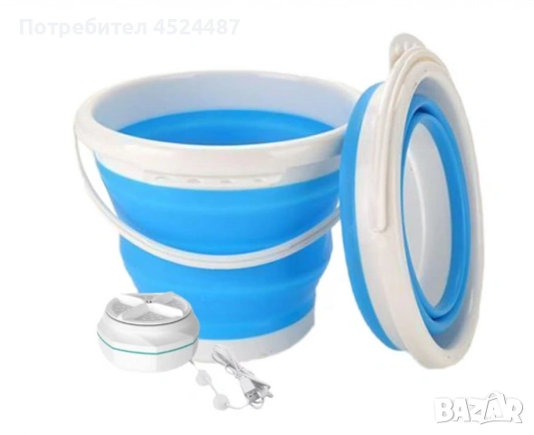 Мини преносима пералня, ултразвукова турбина 24W