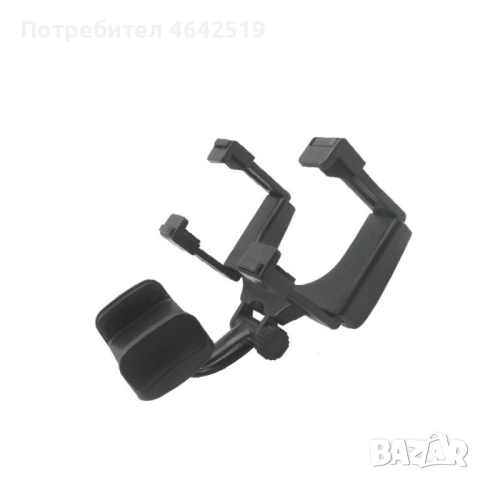 Поставка за телефон върху огледалото за обратно виждане на автомобил, снимка 3 - Аксесоари и консумативи - 52407294