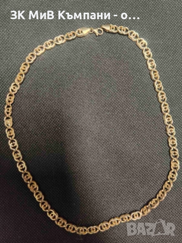 Златен синджир 8.46гр 14к 45см, снимка 2 - Колиета, медальони, синджири - 52449090