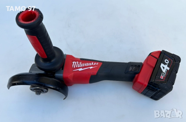Milwaukee M18 CAG125X - Безчетков акумулаторен ъглошлайф 2x18V 4.0Ah, снимка 4 - Ъглошлайфи - 52972311