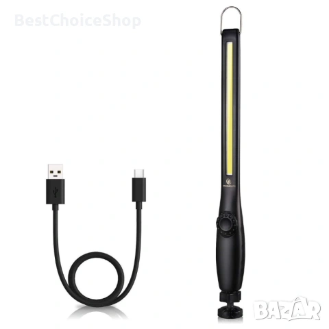 ORHOMELIFE акумулаторна LED работна лампа 800LM ръчна инспекционна лампа