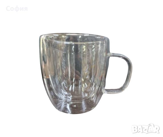 Стъклена чаша за кафе с двойно дъно 200ml, снимка 2 - Чаши - 45960928