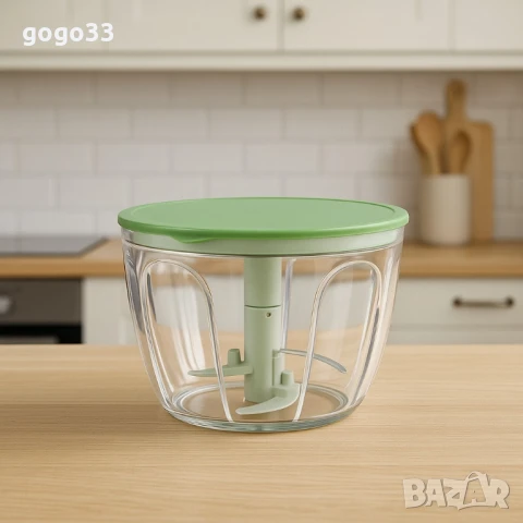 Мултифункционален уред 2в1 Oliver Voltz – центрофуга и чопър, 4 л купа, снимка 4 - Други стоки за дома - 51370052