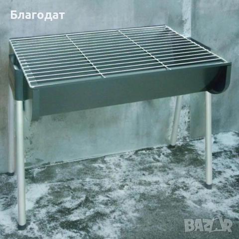Метално барбекю на дървени въглища LAMARQUE LSQ-4831, снимка 5 - Скари - 52501230