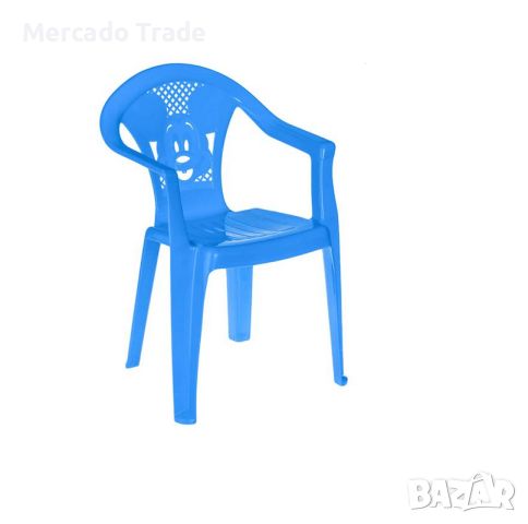 Детски стол Mercado Trade, Пластмаса, Син, снимка 1 - Мебели за детската стая - 46352391