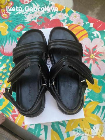 черни дамски сандали , снимка 2 - Сандали - 46280768