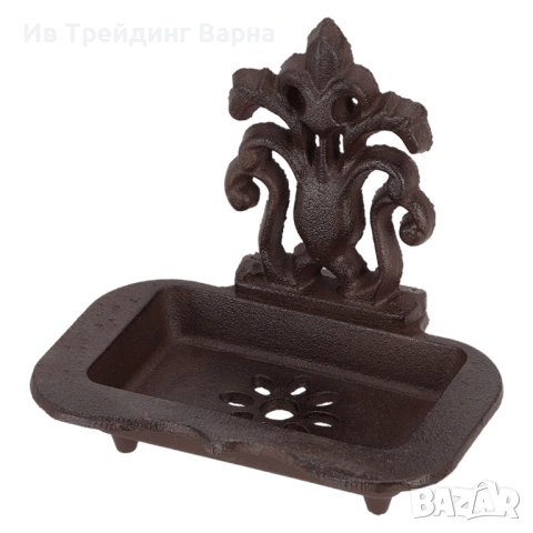 Винтидж чугунена сапунерка