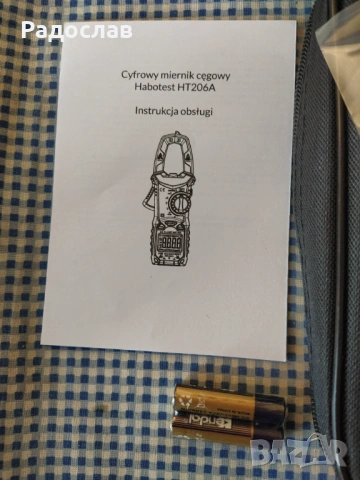 HOBOTEST цифров мултицет с амперклещи, снимка 5 - Други инструменти - 53205701