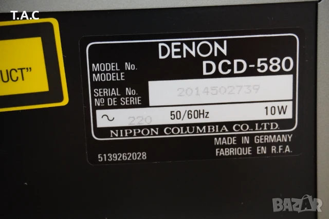 Denon DCD 580, снимка 7 - Декове - 50819830