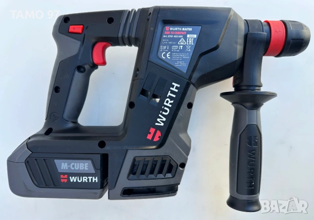 Wurth ABH 18 Compact - НОВ Безчетков перфоратор M-Cube 2x18V 5.0Ah, снимка 3 - Перфоратори - 53249435