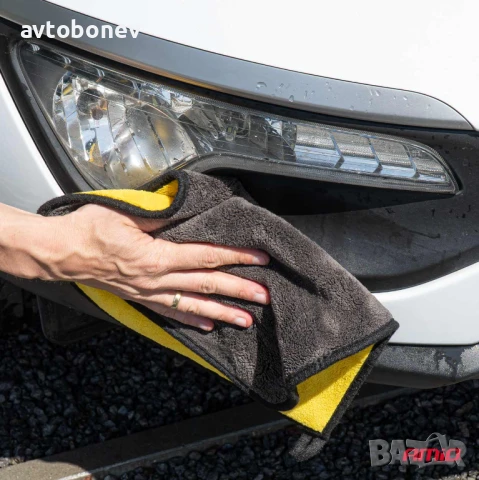 Микрофибърна кърпа за кола с висока плътност AMIO 40x30см-800гр/m2, снимка 2 - Аксесоари и консумативи - 51042440