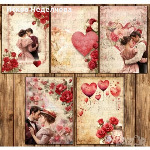 Картички за Св.Валентин Баба Марта 8 Март, снимка 2 - Други - 52861479