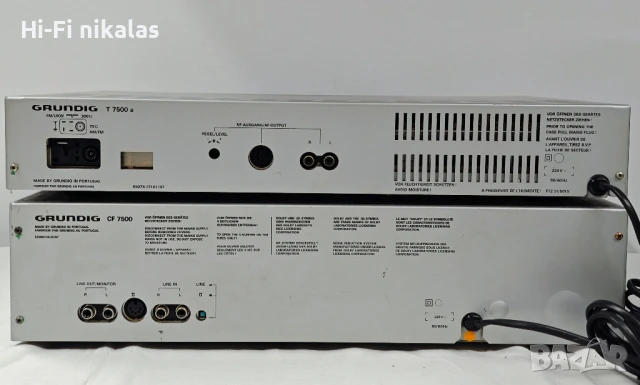сет FM стерео радио тунер стерео касетъчен дек GRUNDIG T 7500 CF 7500, снимка 4 - Радиокасетофони, транзистори - 51049258