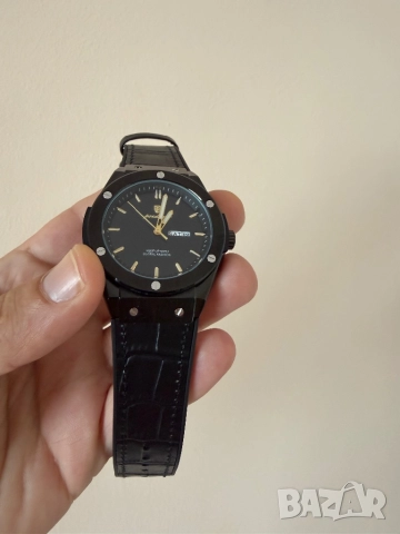 Мъжки Часовник Poedagar Hublot black Titanium, снимка 3 - Мъжки - 52501806