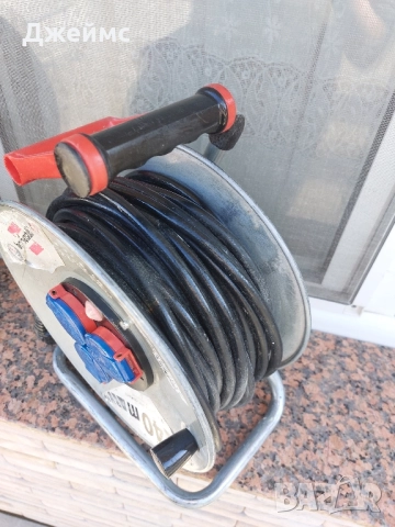 Удължител Немски / разклонител / Макара 40 метра с 3 гнезда , снимка 11 - Други инструменти - 52532490