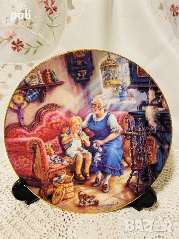 порцеланова чиния за стена, снимка 2 - Декорация за дома - 52206058