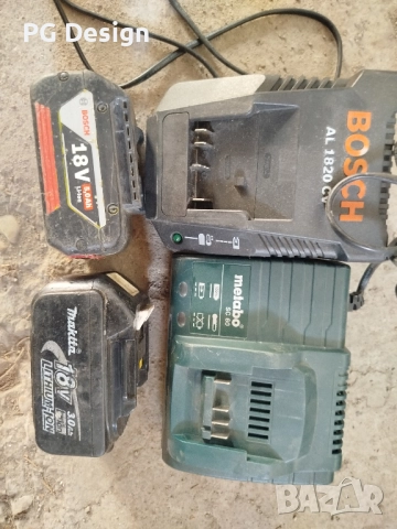 Зарядно и батерии Bosch, Makita, Metabo