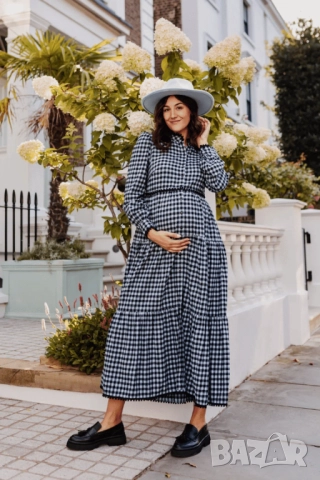 Карирана рокля, снимка 3 - Дрехи за бременни - 52250650