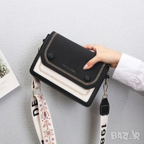 Малка дамска чанта Zungo Black, снимка 2 - Чанти - 45349837