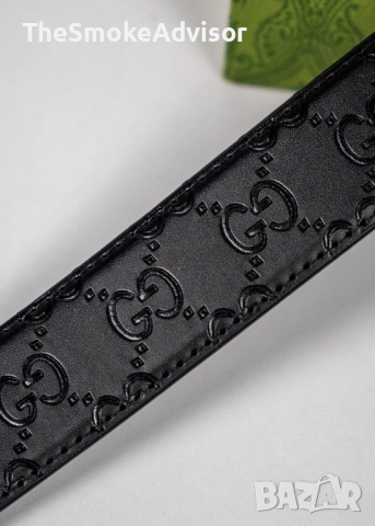 Колан Gucci Snake Double G – черен, 100% естествена кожа, снимка 7 - Колани - 52186897