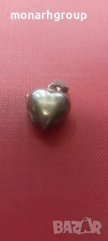 Сребърна висулка сърце, снимка 2 - Колиета, медальони, синджири - 48900618