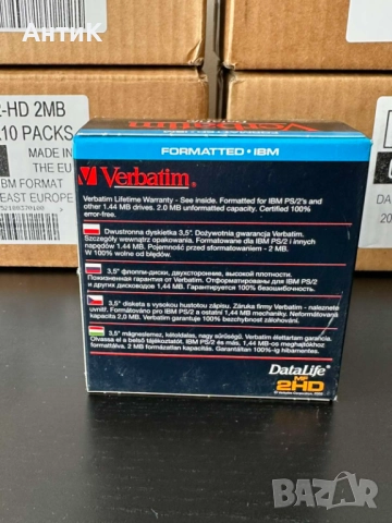 Флопи Дискети Verbatim Data Life MF 2HD 1.44MB, снимка 3 - Други - 52231343