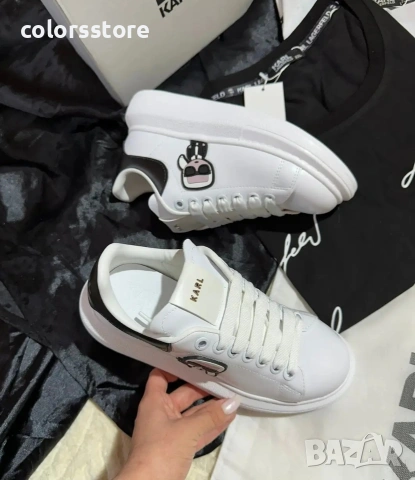 Мъжки бели кецове Karl Lagerfeld/BR86n, снимка 2 - Маратонки - 53326067