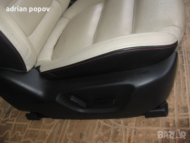 кожен  бял салон MAZDA 6 2016 г, снимка 11 - Части - 53492491