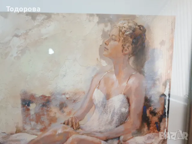 Ефектна принт картина- Дама 1, снимка 2 - Антикварни и старинни предмети - 49959161