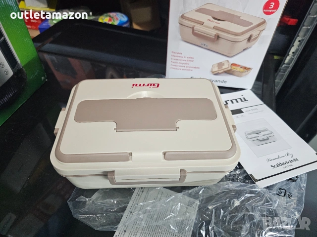 Електрическа затопляща кутия за храна Girmi SC03, 50-60W, 1л, 230V, дръжка за носене,, снимка 5 - Кутии за храна - 53346305