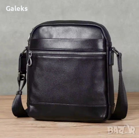 Мъжка елегантна, черна бутикова чанта /Селектирана естест. кожа -7% Промоция!, снимка 10 - Чанти - 53246669