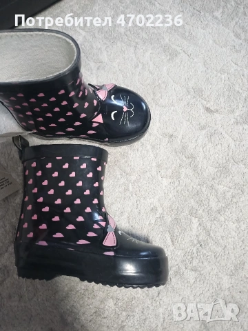 Нови бебешки детски гумени ботуши за момиче 18 номер, снимка 2 - Бебешки боти и ботуши - 53636044