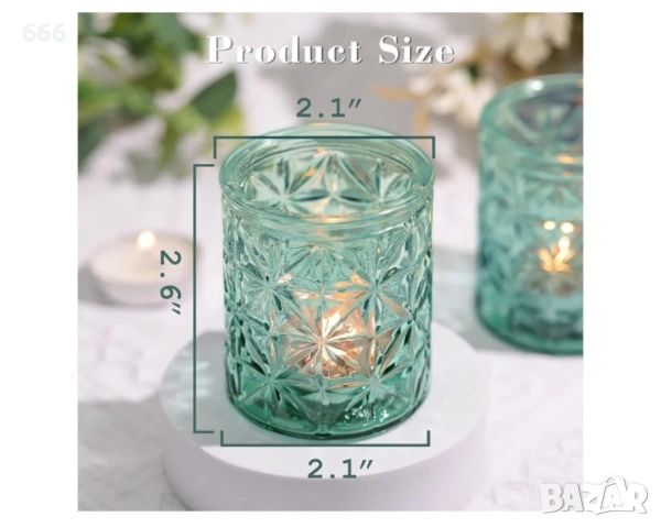 Пакет от 12 поставки за свещи, снимка 7 - Други стоки за дома - 54183144