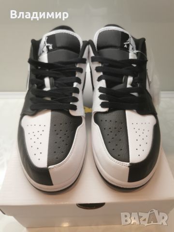 Jordan 1 Low Black/White Мъжки Обувки 40 и 45 EUR+ Кутия, снимка 2 - Маратонки - 46453933