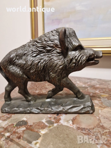 Уникална антикварна метална фигура чугун , снимка 5 - Антикварни и старинни предмети - 53815639