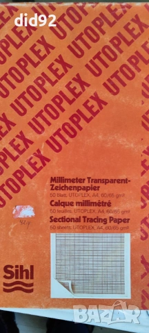 Милиметрова прозрачна хартия A4 – 20 листа