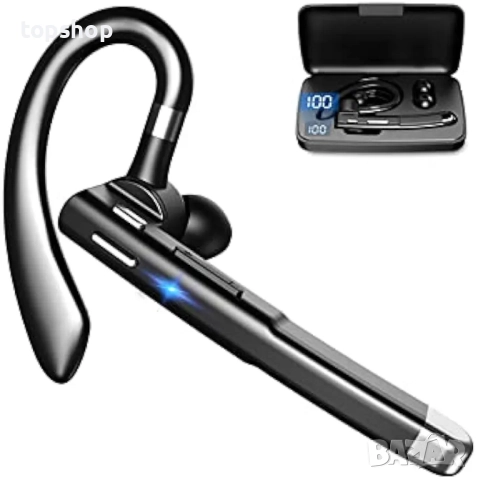 Нови JUNJIEUNVO YYK-520 Bluetooth слушалки с 500 часа време на готовност, LED калъф за зареждане...