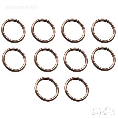 Гарнитура ауспух медна 40X32X4mm T-MAX 500 , снимка 2 - Аксесоари и консумативи - 49825585