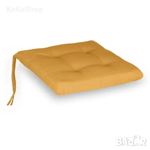Жълта възглавница  за стол-38х38х5 см./декоративна възглавница