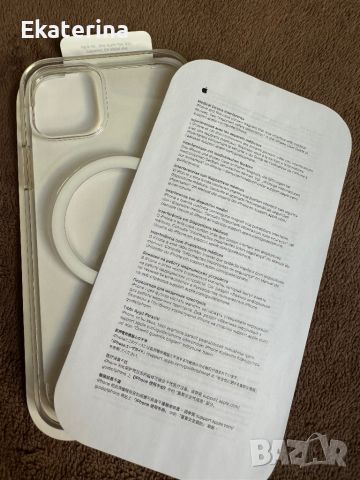 Оригинален Apple MagSafe clear case - кейс за iPhone 12/12 pro - прозрачен , снимка 7 - Калъфи, кейсове - 46590585