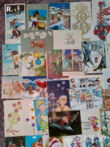 Детски картички, Нова година, 54бр, снимка 2 - Филателия - 53175402