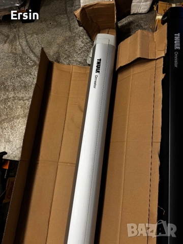 Тента Thule Omnistor 4.0 метрова (25.08.2022)  Страничен монтаж   Свалена от чисто нов Кемпер Hymer, снимка 9 - Палатки - 53403357