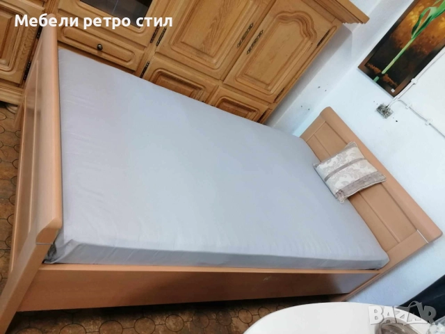 Масивно легло внос от Германия, с размери 120/200 см в комплект с подматрачна рамка и матрак., снимка 2 - Спални и легла - 52175666