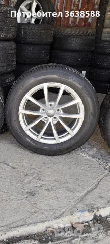 Алуминиеви оригинални джанти 17 5х112 с зимни гуми 225 60 17
