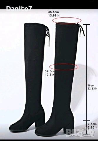 Дамски чизми р-р 37., снимка 2 - Дамски ботуши - 53451432
