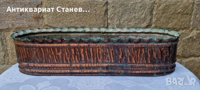 Винтидж медна кашпа, снимка 2 - Декорация за дома - 53727245